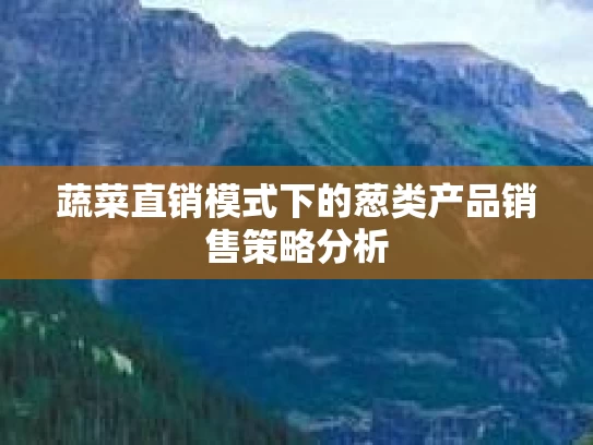 蔬菜直销模式下的葱类产品销售策略分析