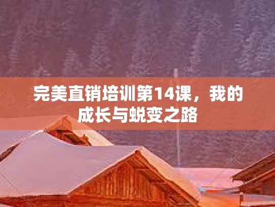 完美直销培训第14课，我的成长与蜕变之路