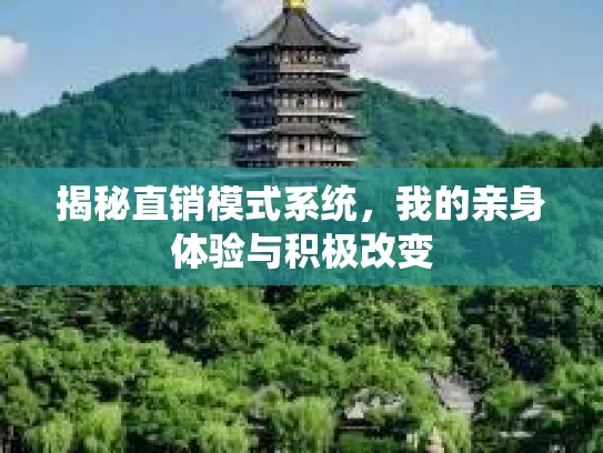 揭秘直销模式系统，我的亲身体验与积极改变