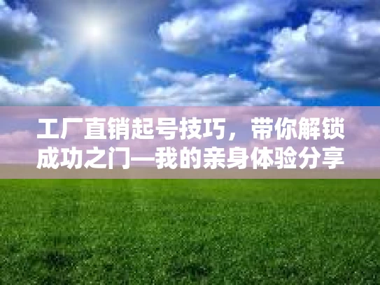 工厂直销起号技巧，带你解锁成功之门—我的亲身体验分享