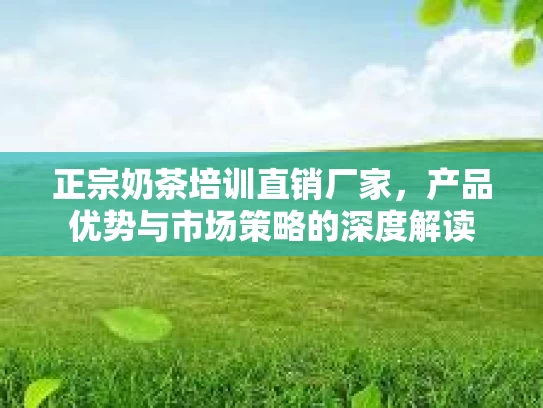 正宗奶茶培训直销厂家，产品优势与市场策略的深度解读