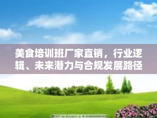 美食培训班厂家直销，行业逻辑、未来潜力与合规发展路径