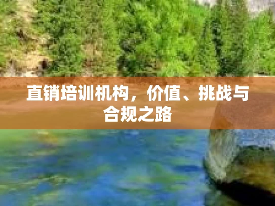 直销培训机构，价值、挑战与合规之路