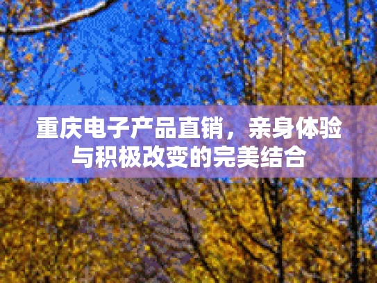 重庆电子产品直销，亲身体验与积极改变的完美结合