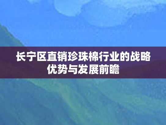 长宁区直销珍珠棉行业的战略优势与发展前瞻