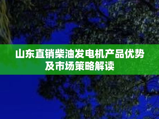 山东直销柴油发电机产品优势及市场策略解读