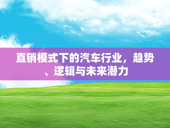 直销模式下的汽车行业，趋势、逻辑与未来潜力