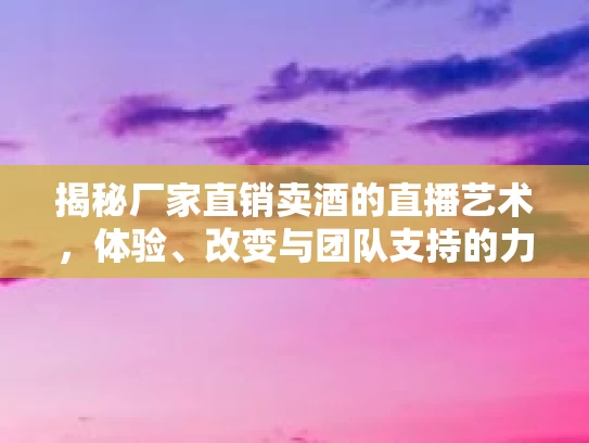 揭秘厂家直销卖酒的直播艺术,体验、改变与团队支持的力量