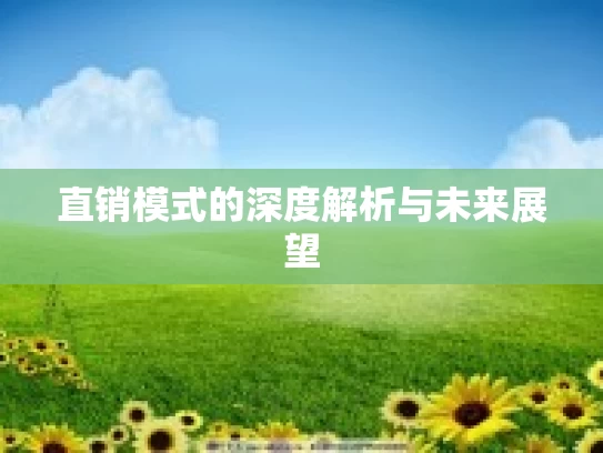 直销模式的深度解析与未来展望
