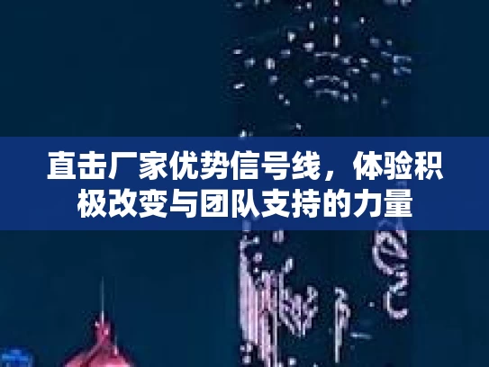 直击厂家优势信号线,体验积极改变与团队支持的力量