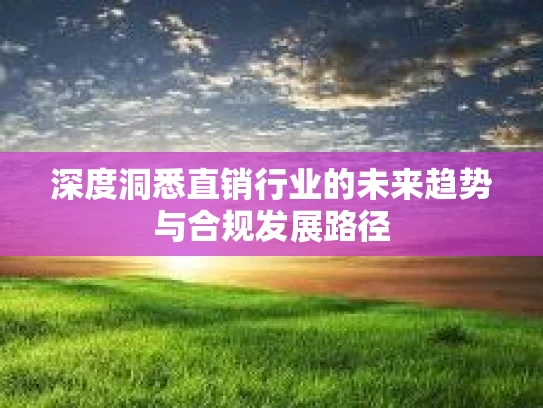 深度洞悉直销行业的未来趋势与合规发展路径