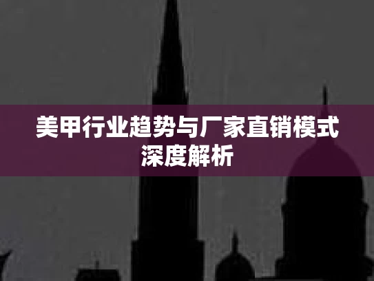 美甲行业趋势与厂家直销模式深度解析