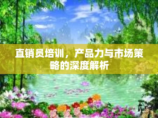 直销员培训，产品力与市场策略的深度解析