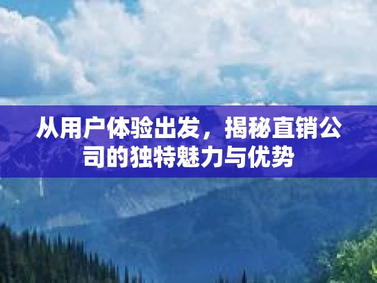 从用户体验出发，揭秘直销公司的独特魅力与优势