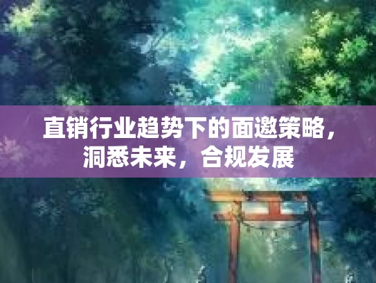 直销行业趋势下的面邀策略，洞悉未来，合规发展