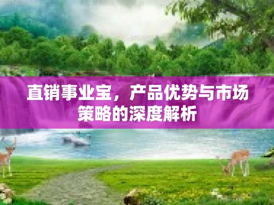 直销事业宝，产品优势与市场策略的深度解析