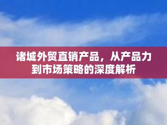 诸城外贸直销产品，从产品力到市场策略的深度解析