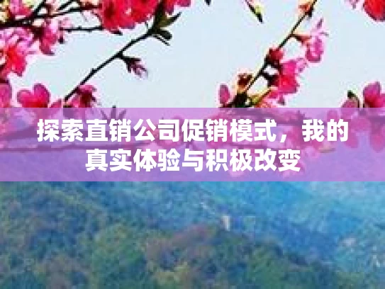 探索直销公司促销模式，我的真实体验与积极改变