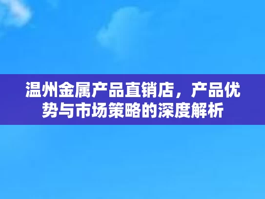 温州金属产品直销店，产品优势与市场策略的深度解析
